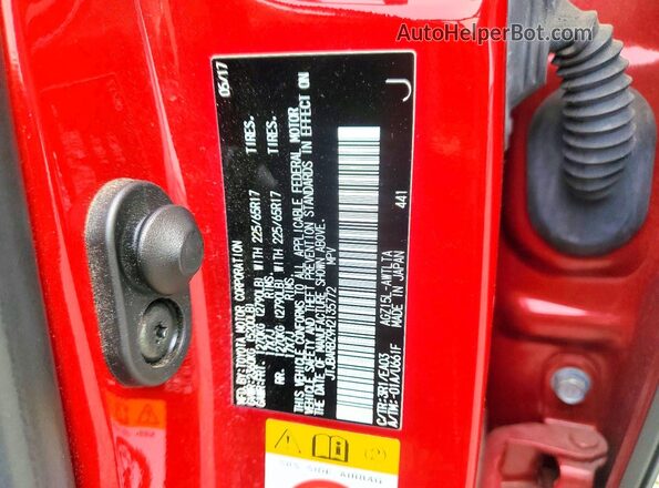 JTJBARBZ9H2135772 2017 LEXUS NX Red 360 interior view
