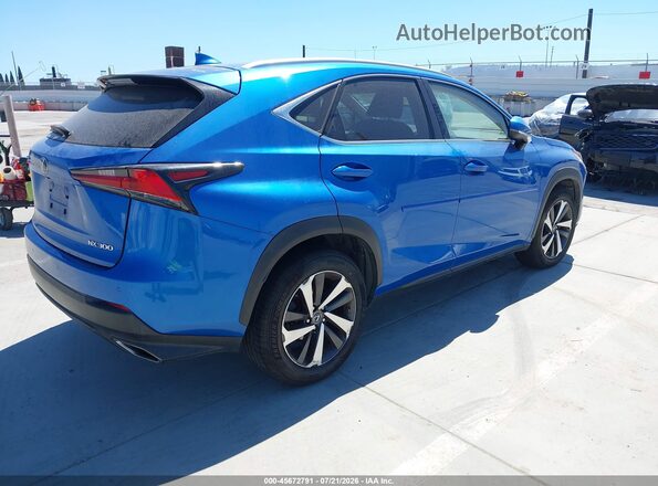 JTJBARBZXJ2170813 2018 LEXUS NX 300 Blue Trasero derecho