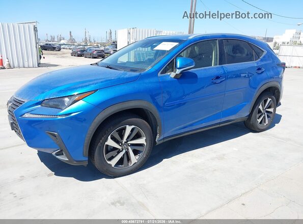 JTJBARBZXJ2170813 2018 LEXUS NX 300 Blue Vista tres cuartos delantera izquierda