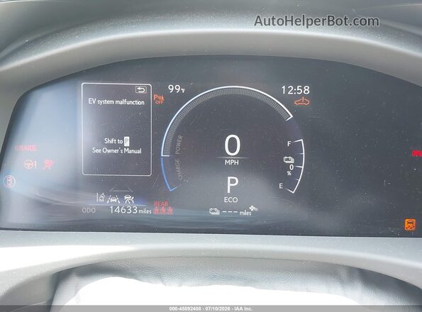 JTJBDADB2TA001452 2026 LEXUS RZ 350E Gray Vista de los asientos traseros