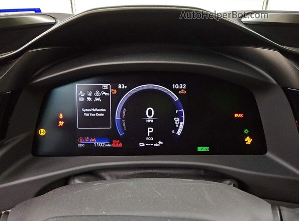 JTJBDADB8TA004582 2026 LEXUS RZ Black Vista del cuadro de instrumentos