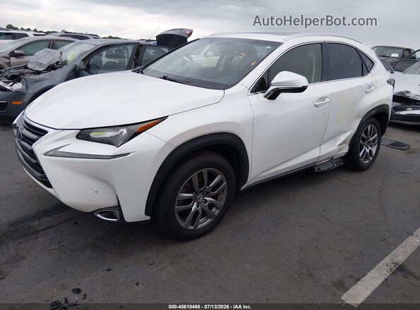 JTJBJRBZ1G2038628 2016 LEXUS NX 300H White Առջևի ձախ երեք քառորդ տեսարան