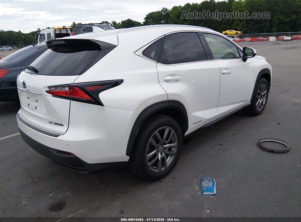 JTJBJRBZ1G2038628 2016 LEXUS NX 300H White Հետևի աջ