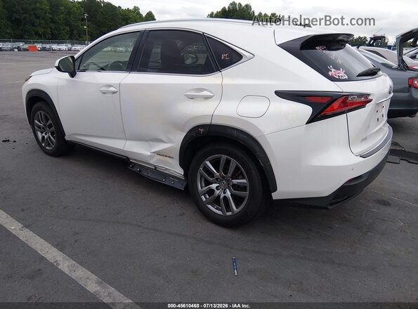 JTJBJRBZ1G2038628 2016 LEXUS NX 300H White Հետևի ձախ