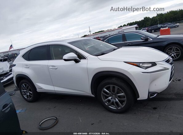 JTJBJRBZ1G2038628 2016 LEXUS NX 300H White Սալոնի հետևի տեսք