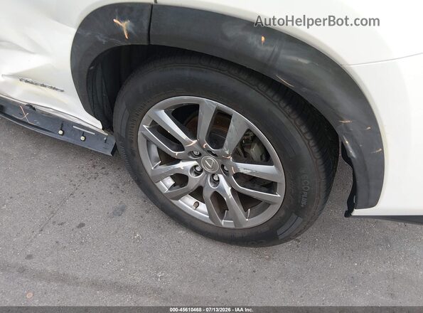 JTJBJRBZ1G2038628 2016 LEXUS NX 300H White 