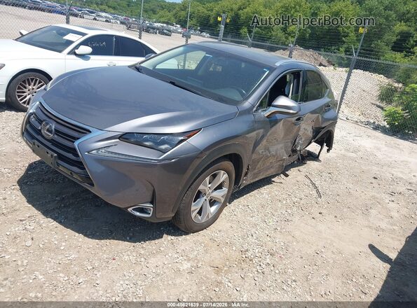JTJBJRBZ1H2068925 2017 LEXUS NX 300H Gray წინა მარცხენა ხედი სამი მეოთხედიდან