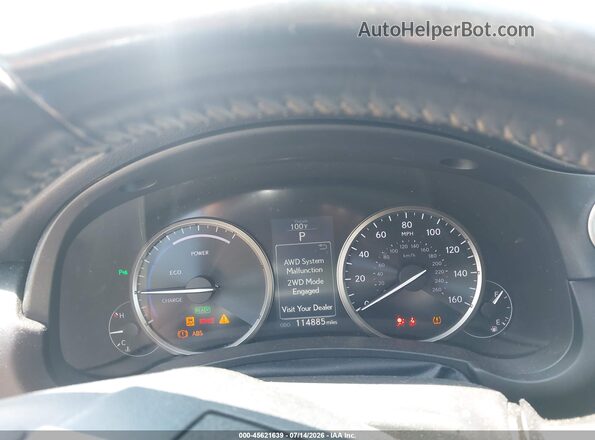 JTJBJRBZ1H2068925 2017 LEXUS NX 300H Gray უკანა სავარძლების ხედი