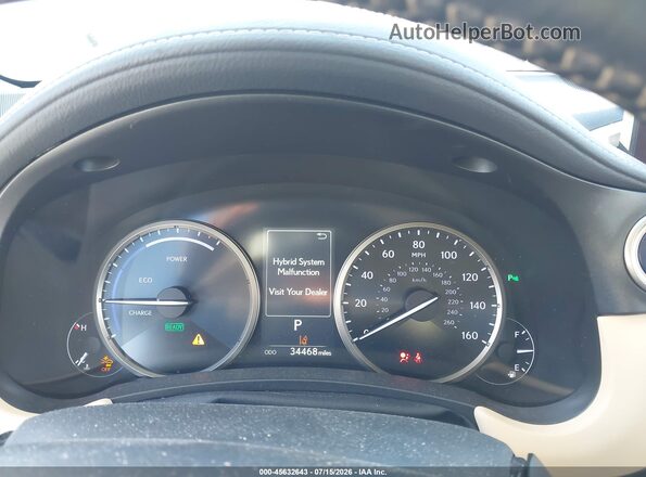 JTJBJRBZ1J2075699 2018 LEXUS NX 300H White Հետևի նստատեղերի տեսք