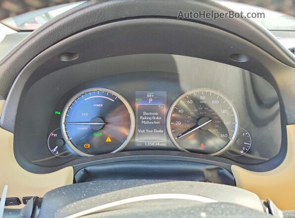JTJBJRBZ6G2039418 2016 LEXUS NX Серебряный Вид щитка приборов
