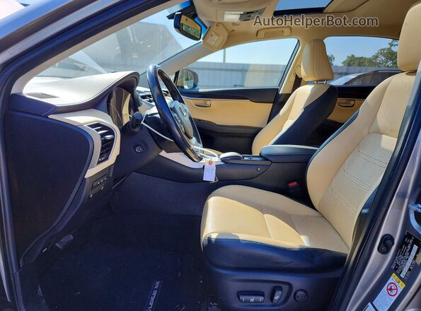 JTJBJRBZ6G2039418 2016 LEXUS NX Серебряный Вид салона спереди