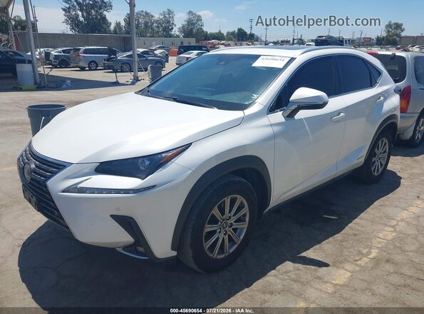 JTJBJRBZ6K2116457 2019 LEXUS NX 300H White წინა მარცხენა ხედი სამი მეოთხედიდან