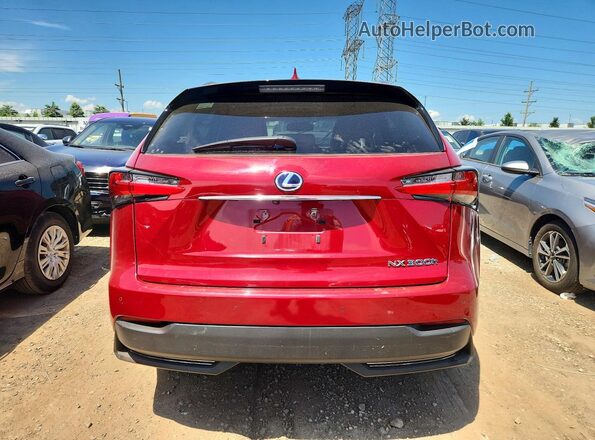 JTJBJRBZ7G2036849 2016 LEXUS NX Red Հետևի տեսք