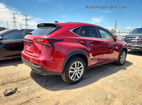 JTJBJRBZ7G2036849 2016 LEXUS NX Red Հետևի աջ