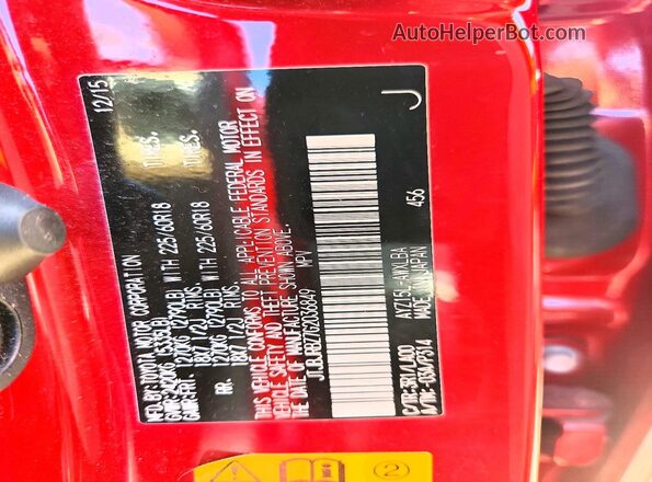 JTJBJRBZ7G2036849 2016 LEXUS NX Red Սալոնի 360 աստիճան տեսք