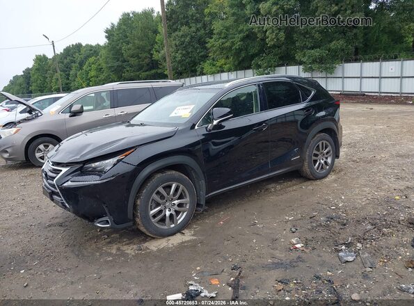 JTJBJRBZ8G2034933 2016 LEXUS NX 300H Черный Передняя левая четверть
