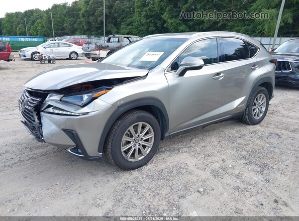 JTJBJRBZ8K2107324 2019 LEXUS NX 300H Pewter წინა მარცხენა ხედი სამი მეოთხედიდან