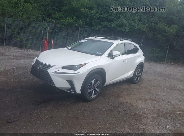 JTJBJRBZ9J2080133 2018 LEXUS NX 300H White წინა მარცხენა ხედი სამი მეოთხედიდან