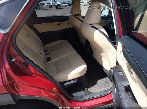 JTJBJRBZXG2039843 2016 LEXUS NX 300H Red Widok naklejki z numerem VIN