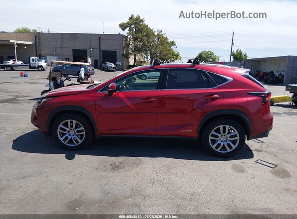 JTJBJRBZXG2039843 2016 LEXUS NX 300H Red 