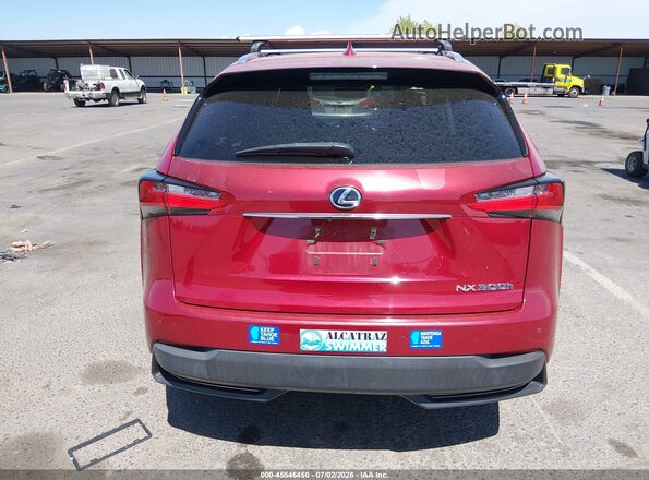 JTJBJRBZXG2039843 2016 LEXUS NX 300H Red 