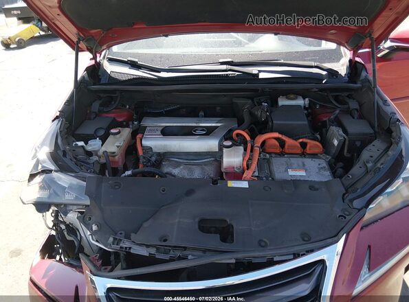 JTJBJRBZXG2039843 2016 LEXUS NX 300H Red Widok z tyłu