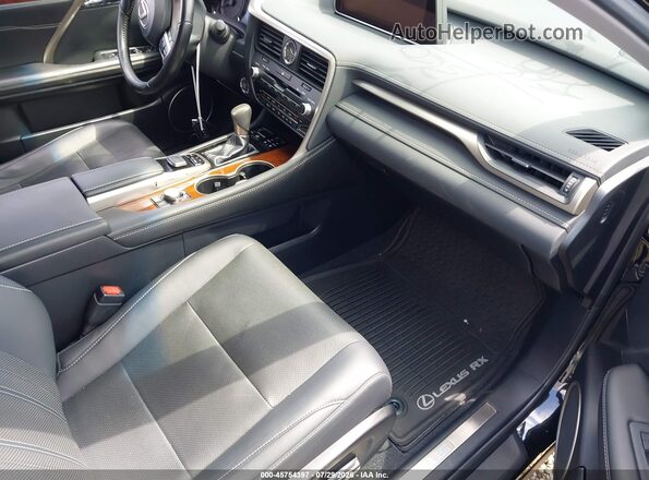 JTJBZMCA2K2038134 2019 LEXUS RX 350 Черный Вид салона спереди