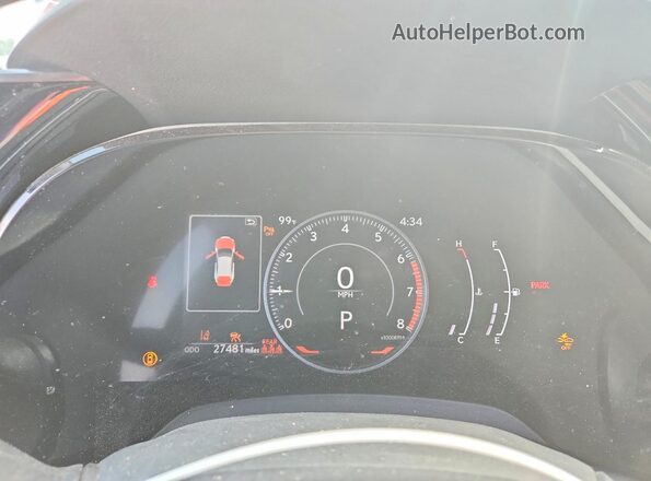 JTJCHMAA4P2006464 2023 LEXUS RX Red Vista del cuadro de instrumentos