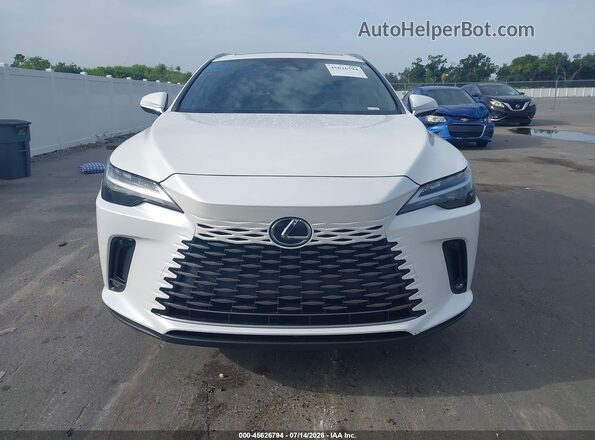 JTJCHMAA4R2020383 2024 LEXUS RX 350 White Widok zestawu wskaźników