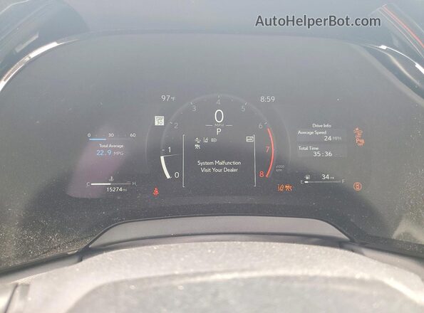 JTJCHMAA5S2033794 2025 LEXUS RX Угольный Вид щитка приборов