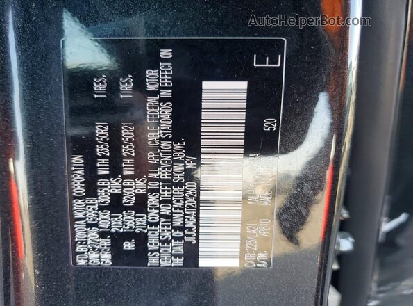 JTJCJMGA4T2042600 2026 LEXUS RX Black Панорамний вид салону 360°