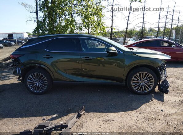 JTJCJMGAXR2022067 2024 LEXUS RX 450H+ Green უკანა სალონის ხედი