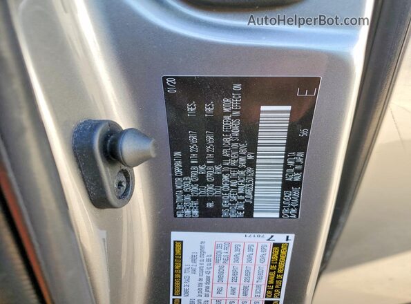 JTJDARBZ3L5016289 2020 LEXUS NX Silver Панорамний вид салону 360°