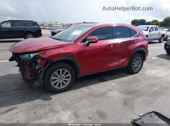 JTJDARBZ5L2175719 2020 LEXUS NX 300 Red წინა მარცხენა ხედი სამი მეოთხედიდან