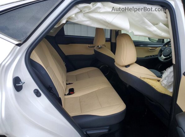 JTJDARBZ5M5029773 2021 LEXUS NX White Widok wnętrza z tyłu