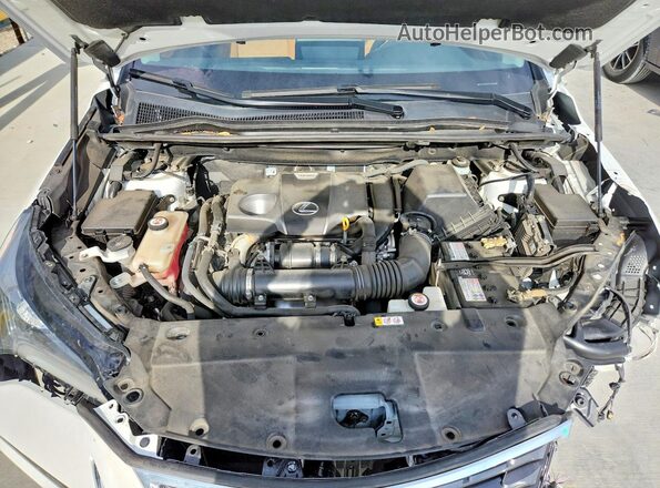JTJDARBZ6L2177334 2020 LEXUS NX White Vista del compartimento del motor