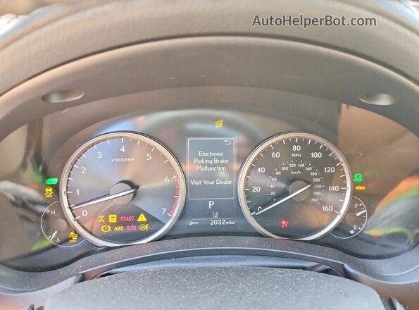 JTJDARDZ1L5011184 2020 LEXUS NX Red Instrument cluster view