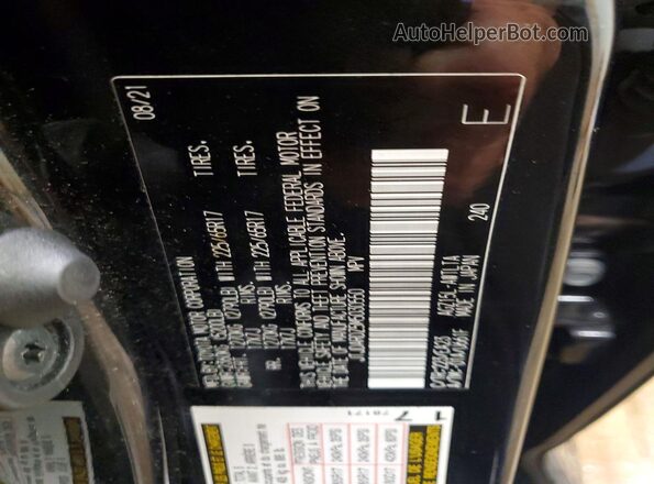 JTJDARDZ5M5030550 2021 LEXUS NX Black Սալոնի 360 աստիճան տեսք