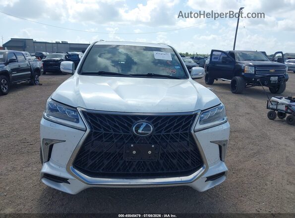 JTJDY7AX0L4327961 2020 LEXUS LX 570 White ხელსაწყოთა პანელის ხედი