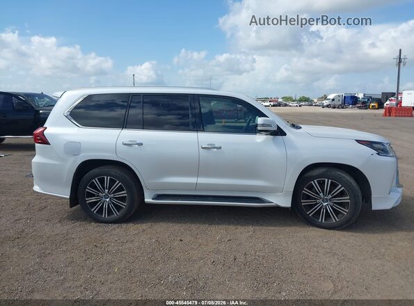 JTJDY7AX0L4327961 2020 LEXUS LX 570 White უკანა სალონის ხედი