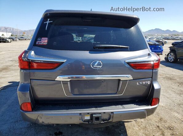 JTJDY7AX0L4333047 2020 LEXUS LX Gray Rear view