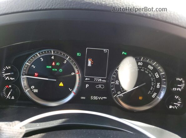 JTJDY7AX0L4333047 2020 LEXUS LX Gray Instrument cluster view