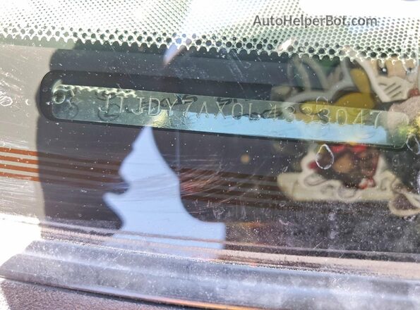 JTJDY7AX0L4333047 2020 LEXUS LX Gray VIN sticker view