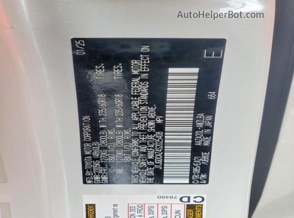 JTJGDCAZ4S2025408 2025 LEXUS NX Белый Вид подкапотного пространства