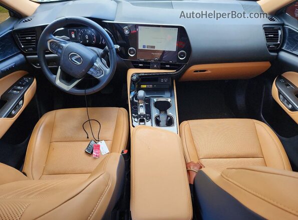 JTJGDCAZ8R2010534 2024 LEXUS NX Charcoal Dashboard view