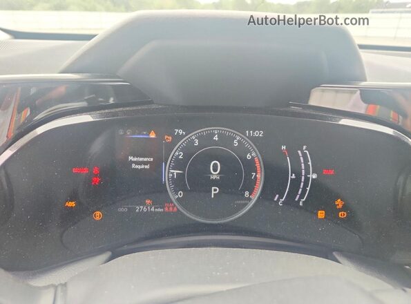 JTJGGCEZ2P5005584 2023 LEXUS NX White Instrument cluster view