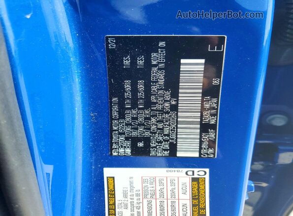 JTJGGCEZ5N2002693 2022 LEXUS NX Blue 360 interior view