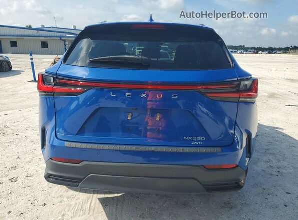 JTJGGCEZ5N2002693 2022 LEXUS NX Blue Rear view