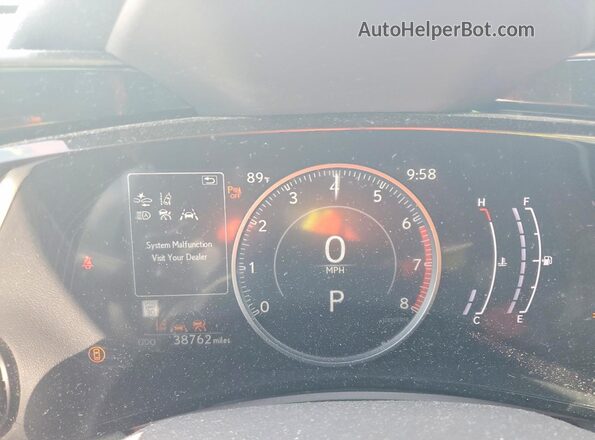 JTJGGCEZ5N2002693 2022 LEXUS NX Blue Instrument cluster view