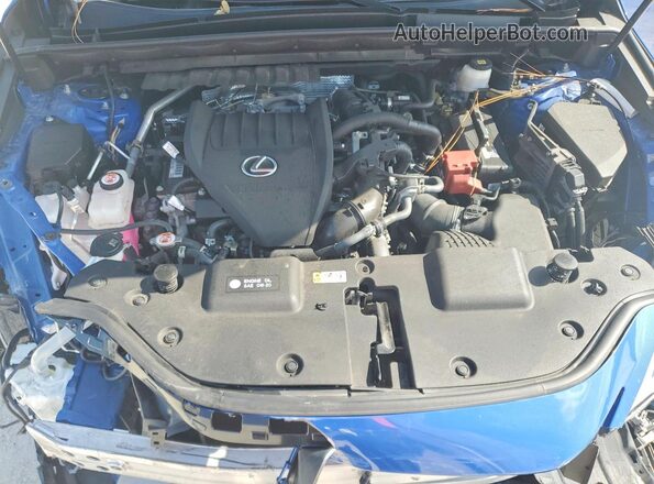 JTJGGCEZ5N2002693 2022 LEXUS NX Blue Engine compartment view